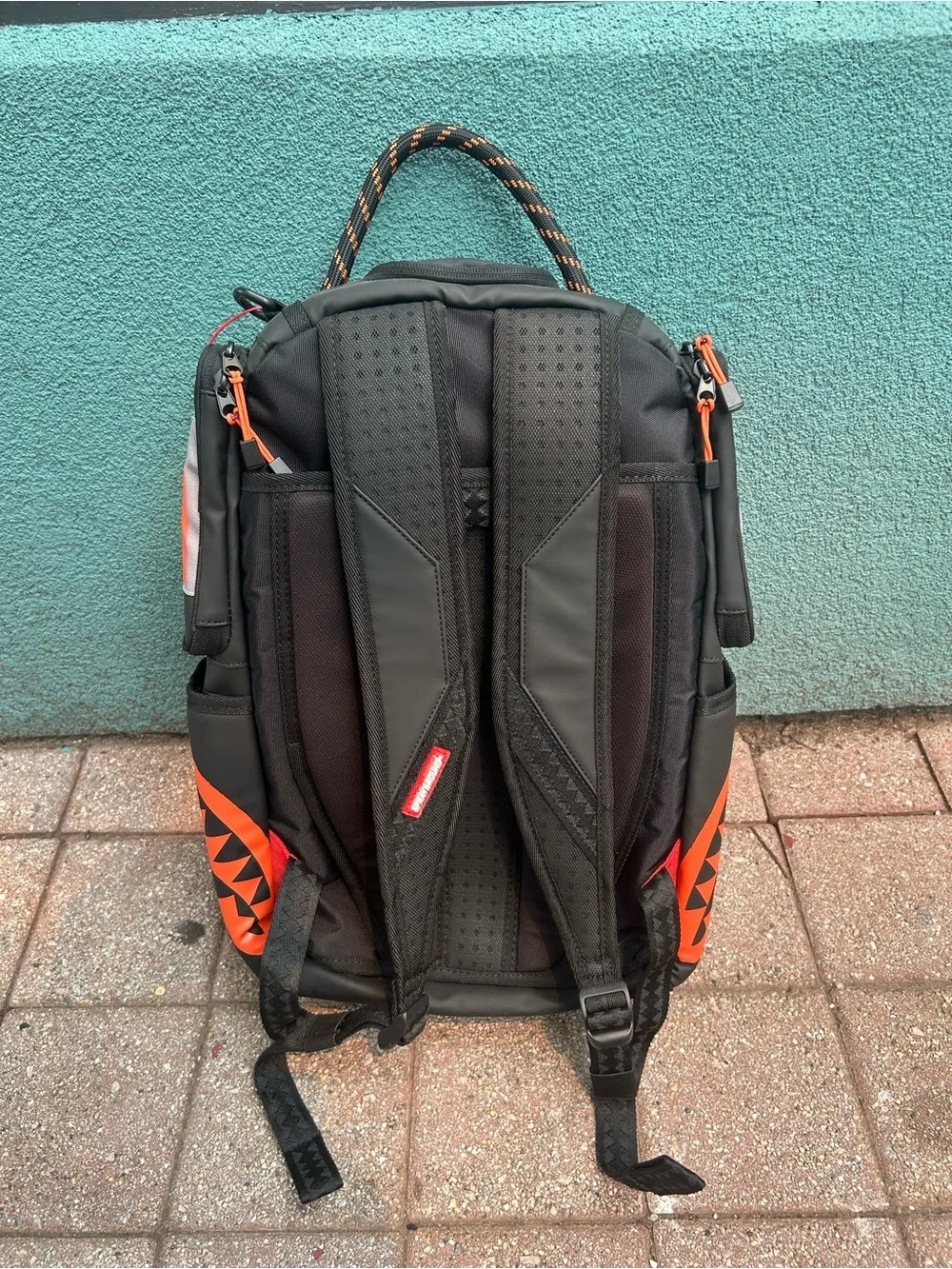 Sprayground Black and Orange 'Mission: Impossible' Certified Backpack